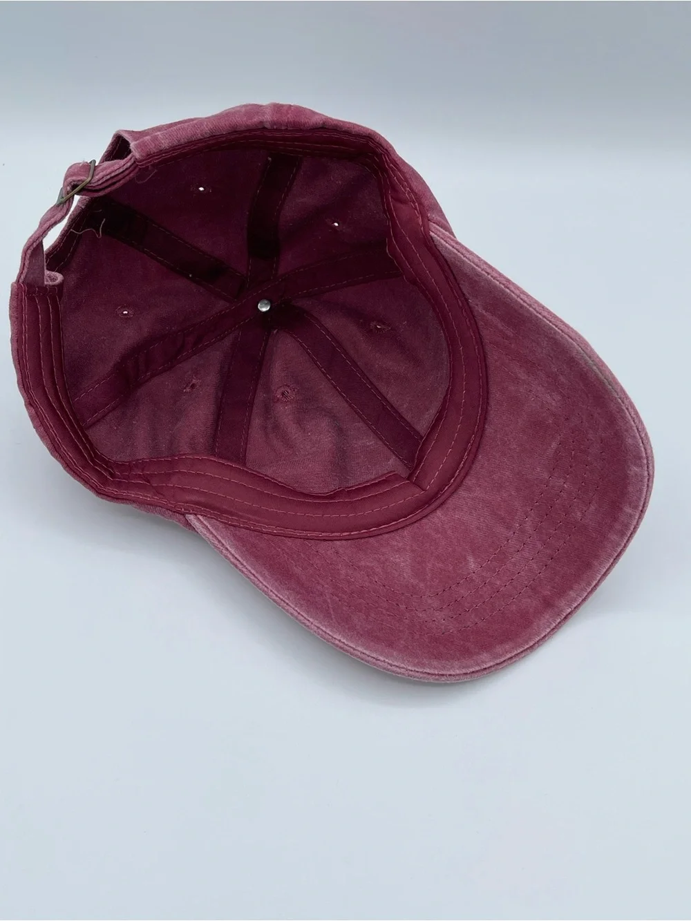 Beautiful Crazy Cotton Baseball Cap - Wine
